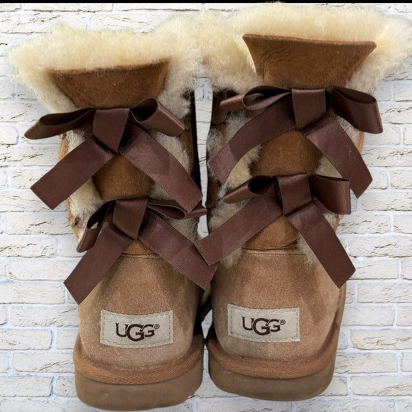 UGG Shoes - UGG Bailey Bows Tan Boots